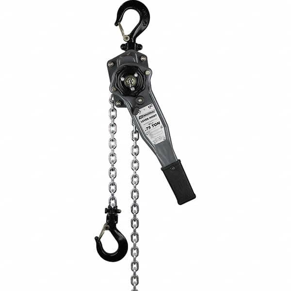 OZ Lifting Products - 1,500 Lb Capacity, 20' Lift Height, Chain Manual Lever Hoist - USA Tool & Supply