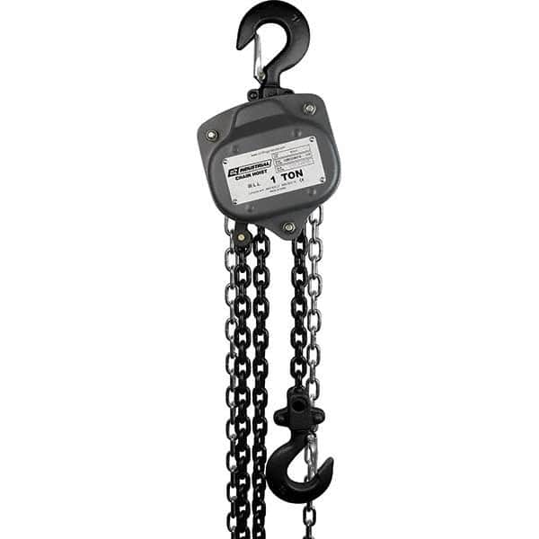 OZ Lifting Products - 2,000 Lb Capacity, 30' Lift Height, Chain Manual Hoist - USA Tool & Supply