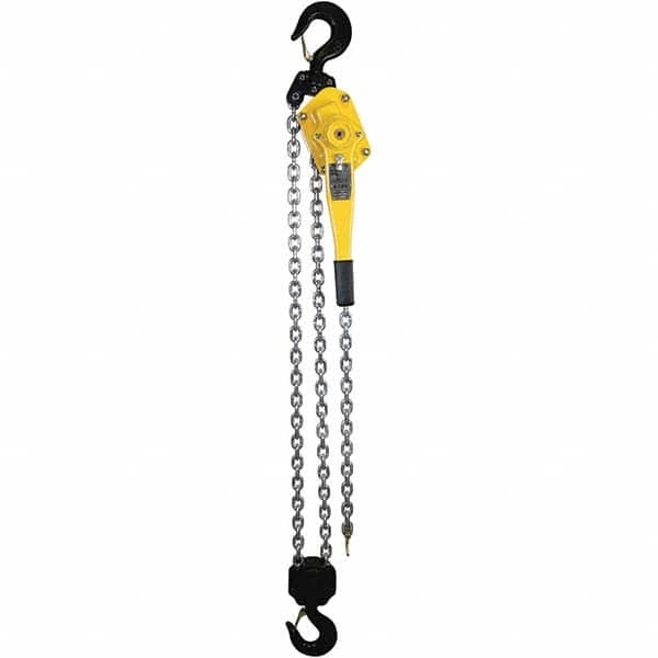 OZ Lifting Products - 12,000 Lb Capacity, 15' Lift Height, Chain Lever Hoist with Overload Protection - USA Tool & Supply