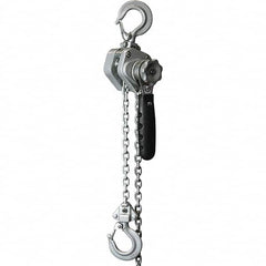 OZ Lifting Products - 500 Lb Capacity, 5' Lift Height, Chain Manual Lever Hoist - USA Tool & Supply