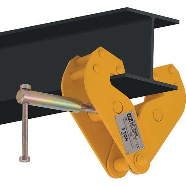 OZ Lifting Products - Lifting Clamps Type: Beam Clamp Minimum Grip (Decimal Inch): 3.15 - USA Tool & Supply