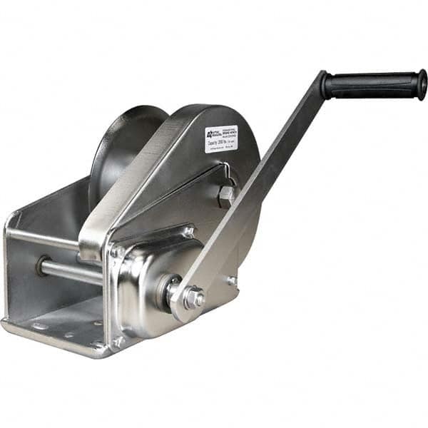 OZ Lifting Products - Winches Type: Brake Winch Line Pull Capacity (Lb.): 2,000 - USA Tool & Supply