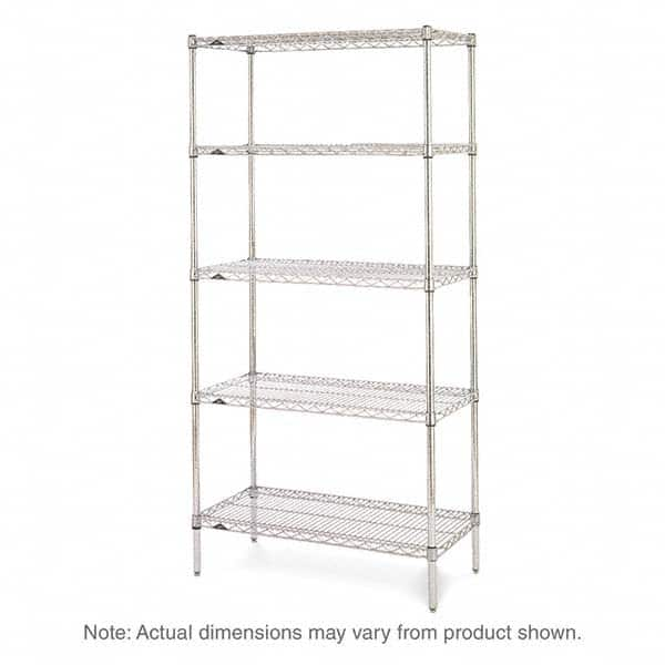 Metro - 2,000 Lb Capacity 5 Shelf Wire Shelving - Starter Unit - USA Tool & Supply