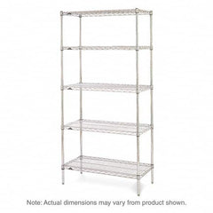 Metro - 2,000 Lb Capacity 5 Shelf Wire Shelving - Starter Unit - USA Tool & Supply