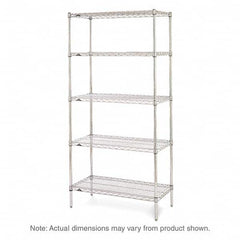 Metro - 2,000 Lb Capacity 5 Shelf Wire Shelving - Starter Unit - USA Tool & Supply