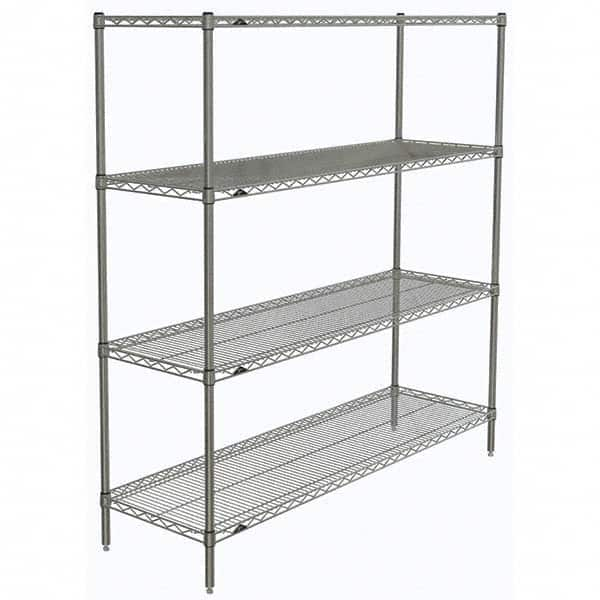 Metro - 2,000 Lb Capacity 4 Shelf Wire Shelving - Starter Unit - USA Tool & Supply