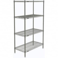 Metro - 2,000 Lb Capacity 4 Shelf Wire Shelving - Starter Unit - USA Tool & Supply
