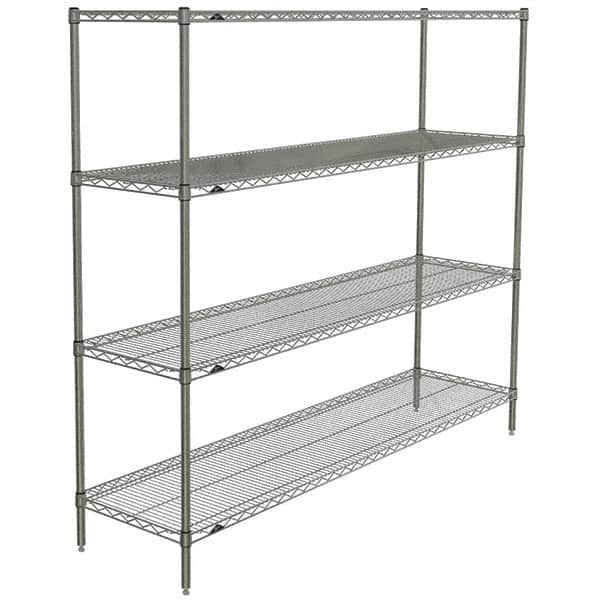 Metro - 2,000 Lb Capacity 4 Shelf Wire Shelving - Starter Unit - USA Tool & Supply
