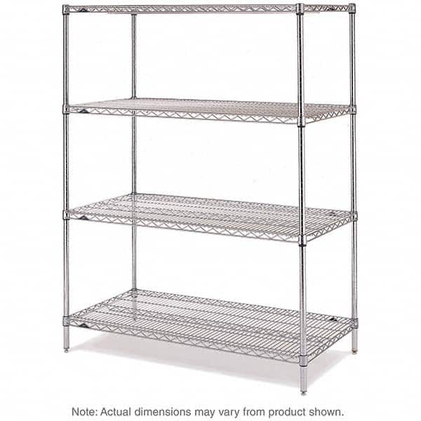 Metro - 2,000 Lb Capacity 4 Shelf Wire Shelving - Starter Unit - USA Tool & Supply