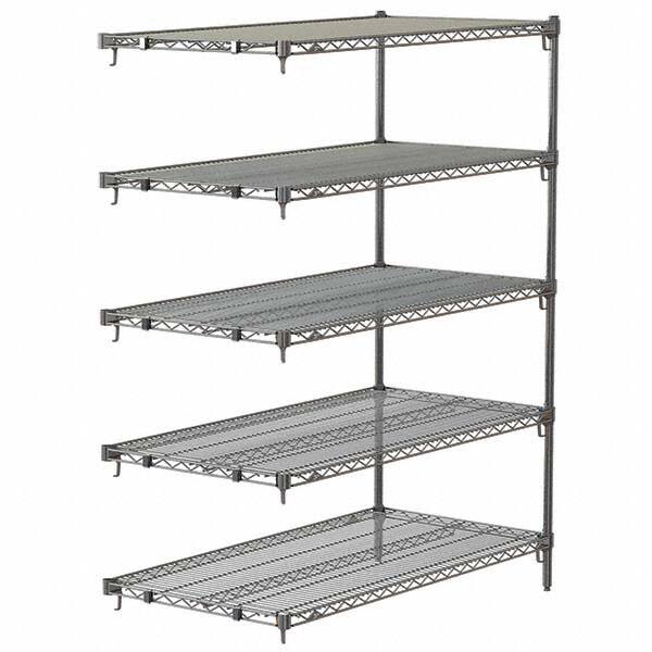 Metro - 2,000 Lb Capacity 5 Shelf Wire Shelving - Add-On Unit - USA Tool & Supply