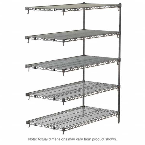 Metro - 2,000 Lb Capacity 5 Shelf Wire Shelving - Add-On Unit - USA Tool & Supply