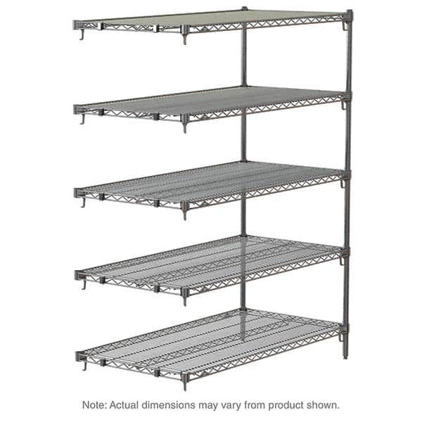 Metro - 2,000 Lb Capacity 5 Shelf Wire Shelving - Add-On Unit - USA Tool & Supply