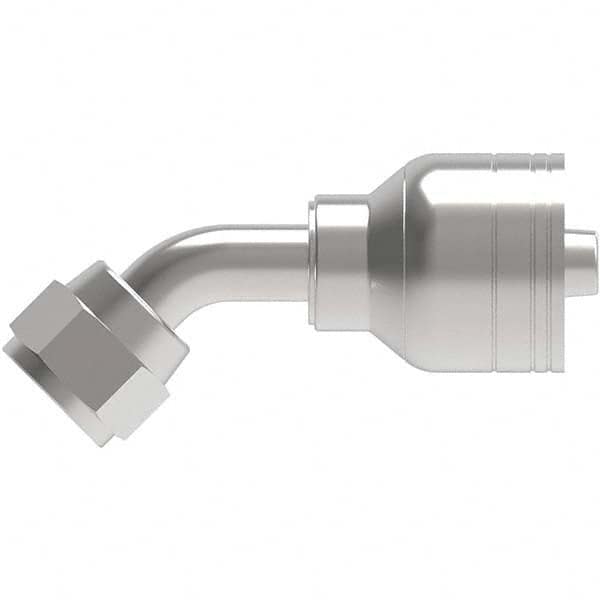 Eaton - Hydraulic Hose Fittings & Couplings Type: Female JIC Swivel, 45 Degree Elbow Hose Diameter: 1/2 (Inch) - USA Tool & Supply