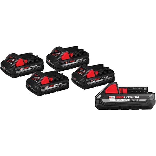 Milwaukee Tool - 18 Volt Lithium-Ion Power Tool Battery - USA Tool & Supply