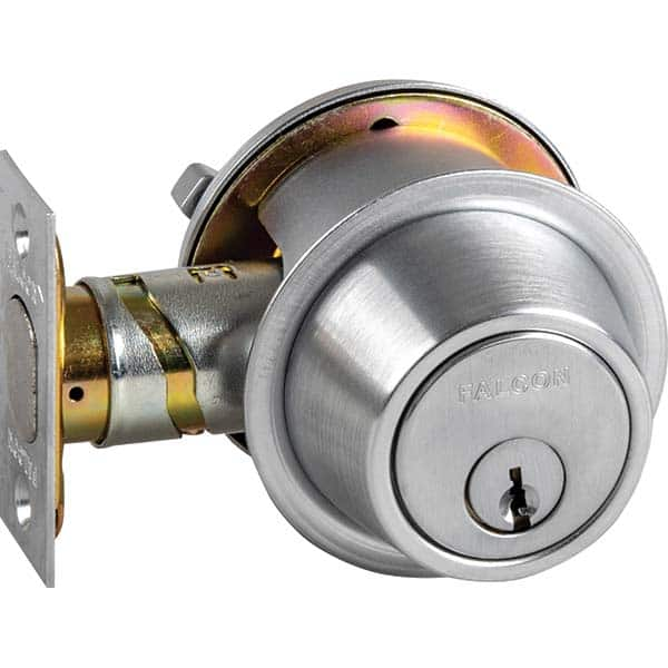 Falcon - Deadbolts Type: Double Cylinder Lock Type: Double Cylinder - USA Tool & Supply