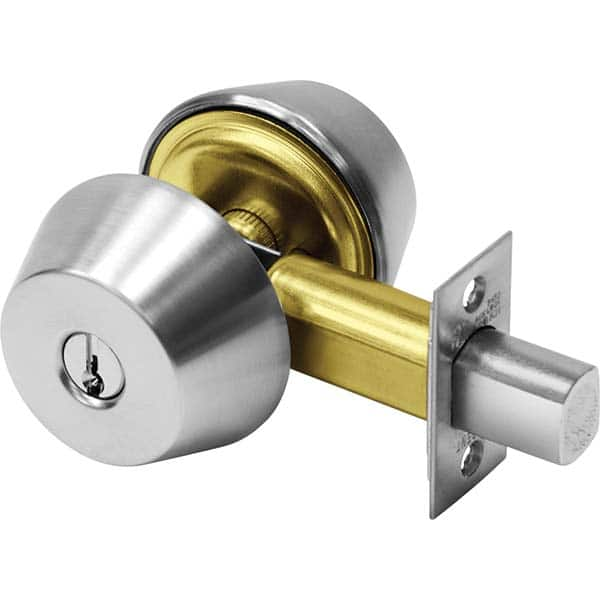 Sargent - Deadbolts Type: One-Way Deadbolt Door Thickness Range: 1-3/8-1-3/4 - USA Tool & Supply