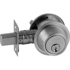 Falcon - Deadbolts Type: Interior Rose Door Thickness Range: 1-5/8-2 - USA Tool & Supply