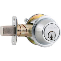 Schlage - Deadbolts Type: Single Cylinder Door Thickness Range: 1-3/8 - 1-7/8 - USA Tool & Supply