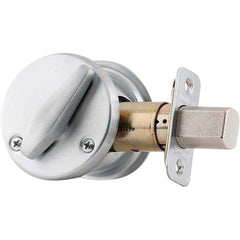 Schlage - Deadbolts Type: Classroom Deadbolt Door Thickness Range: 1-3/8 - 1-7/8 - USA Tool & Supply