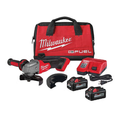 Milwaukee Tool - Cut-Off Tools & Cut-Off-Grinder Tools; Type of Power: Cordless ; Handle Type: Straight ; Speed (RPM): 8500.00 ; Wheel Diameter (Inch): 5 - Exact Industrial Supply