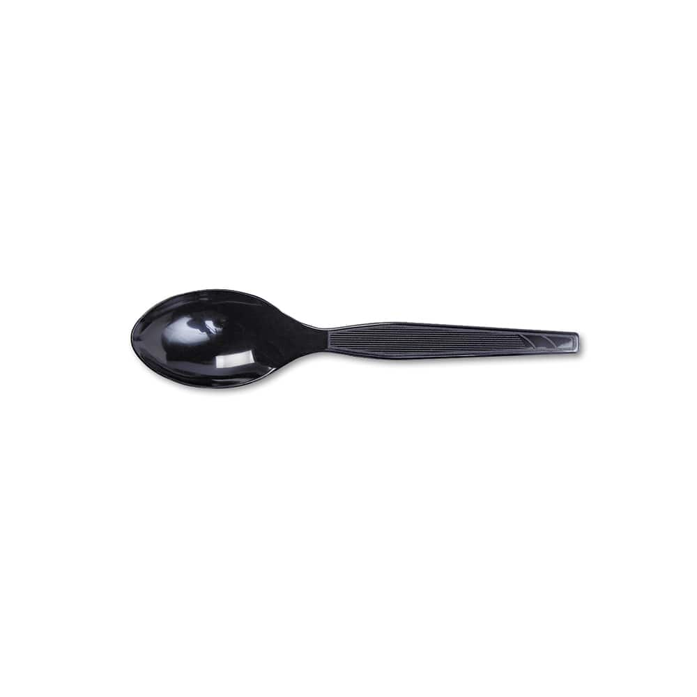 Dixie - Paper & Plastic Cups, Plates, Bowls & Utensils; Breakroom Accessory Type: Teaspoon ; Breakroom Accessory Description: Utensils-Disposable Teaspoon ; Color: Black - Exact Industrial Supply