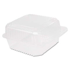 DART - Food Containers; Type: Hinged Container ; Shape: Square ; Volume Range: 64 oz. - Exact Industrial Supply