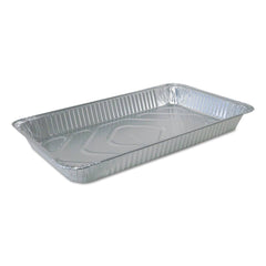 Durable Packaging - Food Containers; Type: Aluminum Full Size Pan ; Shape: Rectangular ; Volume Range: 10 Gal. and Larger ; Height (Decimal Inch): 1.000000 ; Diameter/Width (Decimal Inch): 20.7500 ; Material Family: Aluminum - Exact Industrial Supply