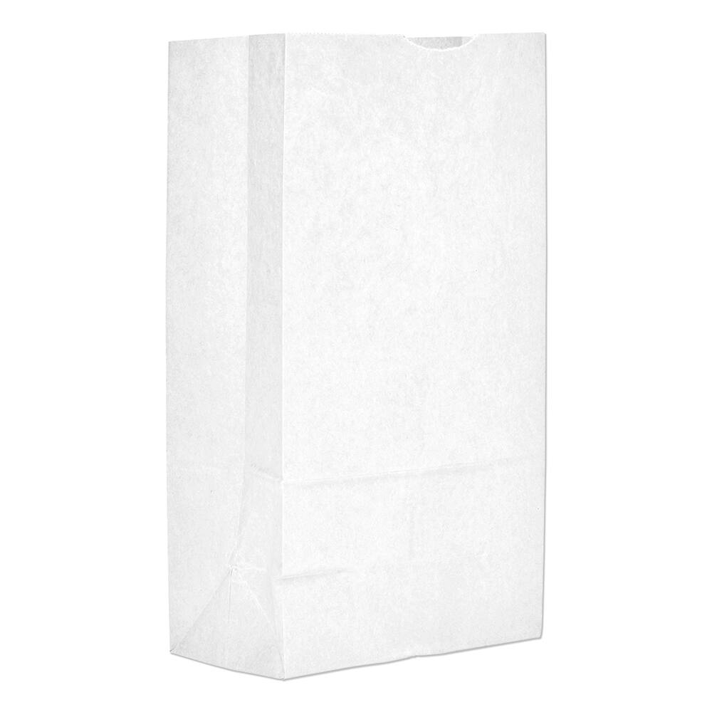 GEN - Paper Bags; Type: Grocery Bag ; Color: White ; Size: 7-1/16 x 4-1/2 x 13-3/4 ; Material: Paper - Exact Industrial Supply