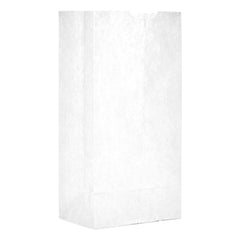 GEN - Paper Bags; Type: Grocery Bag ; Color: White ; Size: 5 x 3-11/32 x 9-3/4 ; Material: Paper - Exact Industrial Supply