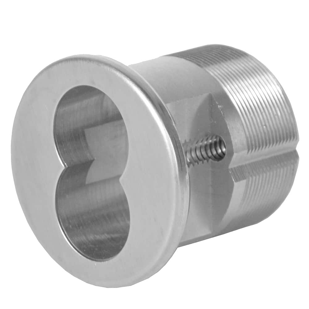 Corbin Russwin - Cylinders; Type: Rim ; Keying: Less Core ; Number of Pins: 6 ; Material: Brass ; Finish/Coating: Satin Chrome - Exact Industrial Supply