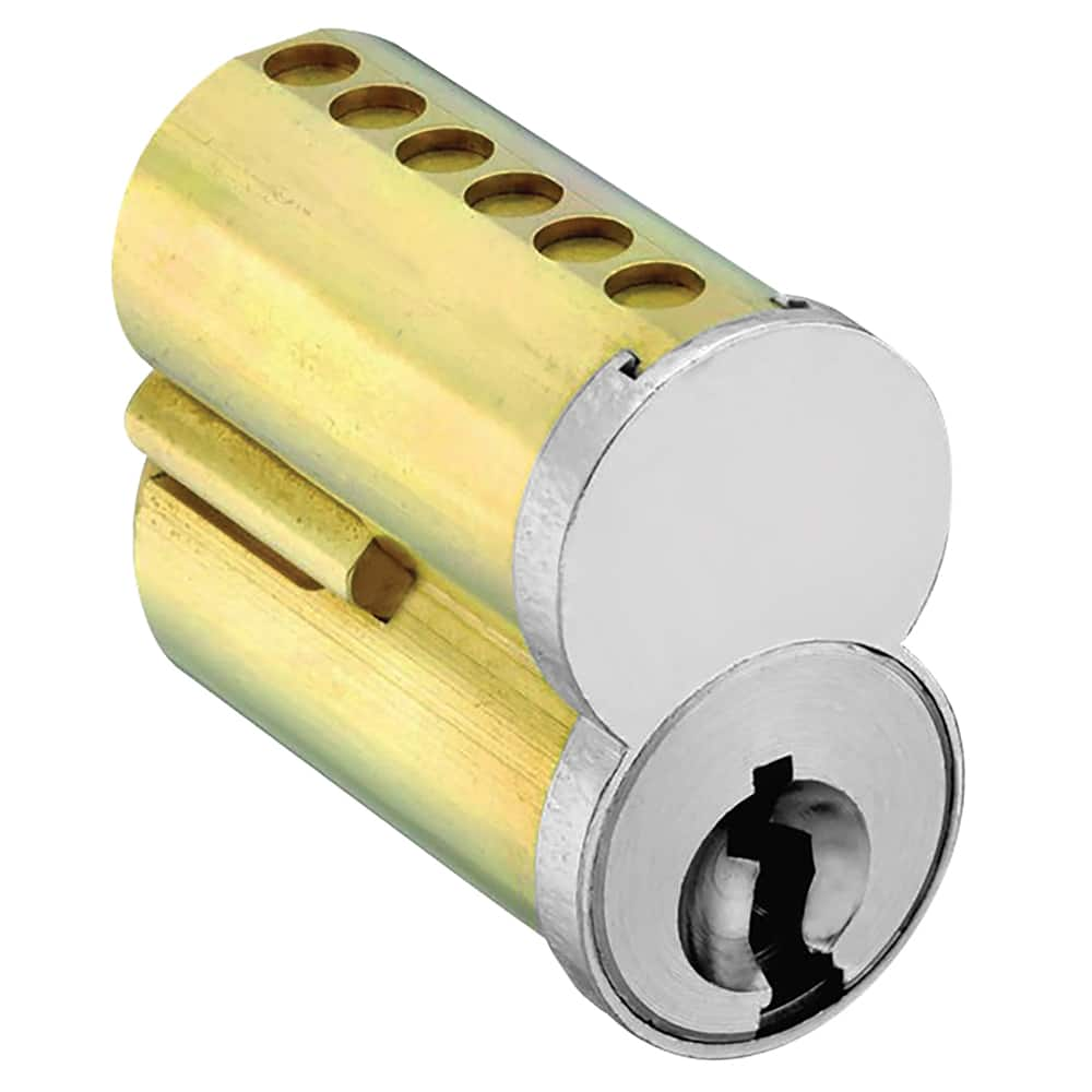 Arrow Lock - Cylinders; Type: Interchangeable Core ; Keying: QB Keyway ; Number of Pins: 7 ; Material: Brass ; Finish/Coating: Satin Chrome - Exact Industrial Supply