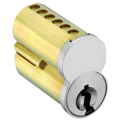 Arrow Lock - Cylinders; Type: Interchangeable Core ; Keying: GB Keyway ; Number of Pins: 7 ; Material: Brass ; Finish/Coating: Satin Chrome - Exact Industrial Supply