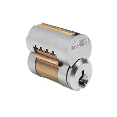 Corbin Russwin - Cylinders; Type: Removeable Core ; Keying: 59B1 Keyway ; Number of Pins: 6 ; Material: Brass ; Finish/Coating: Satin Chrome - Exact Industrial Supply