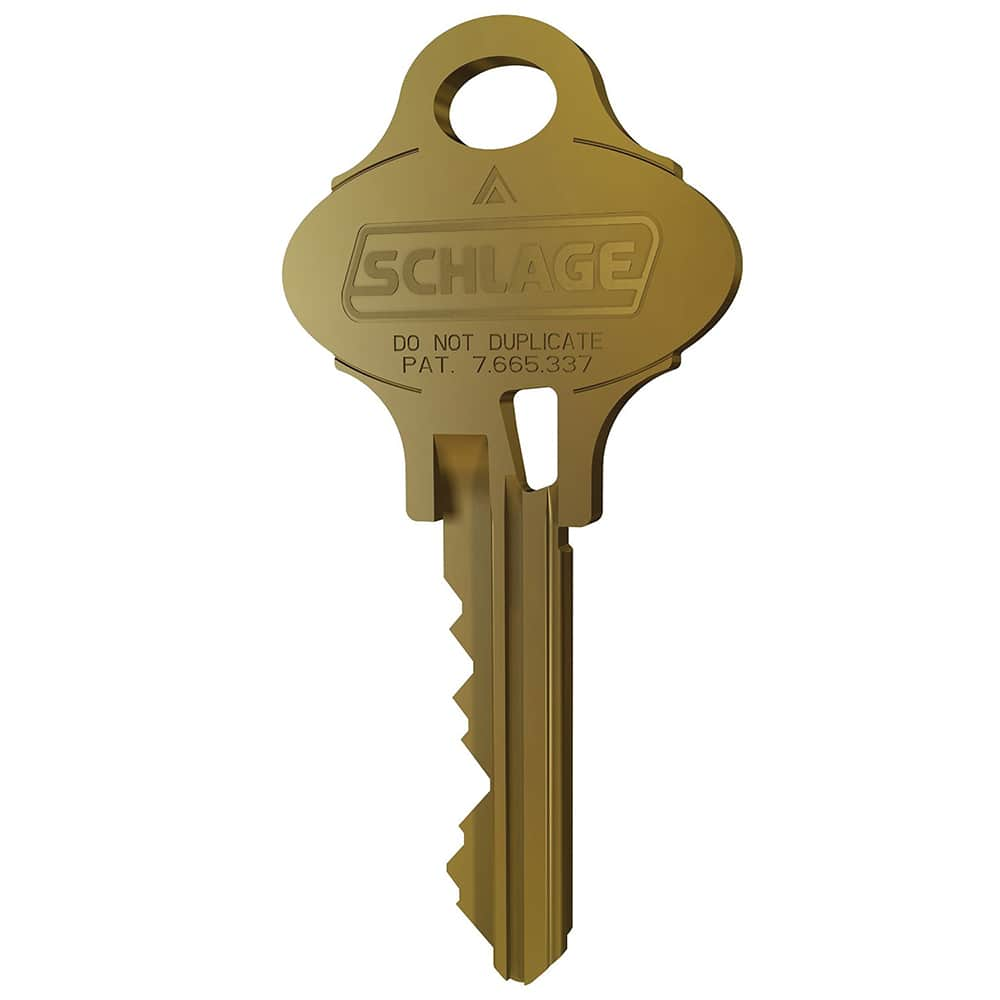 Schlage - Key Blanks; Type: Schlage ; Material: Brass - Exact Industrial Supply