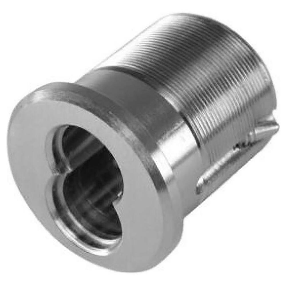 Best - Cylinders; Type: Mortise ; Keying: Less Core ; Number of Pins: 7 ; Material: Brass ; Finish/Coating: Satin Chrome - Exact Industrial Supply