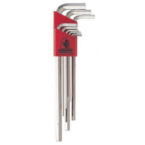 9PC HEX END L-WRENCH SET BRITEGUARD - USA Tool & Supply