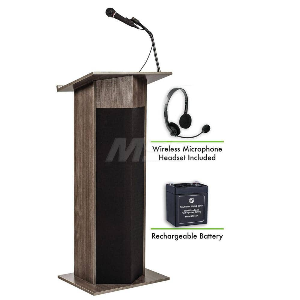 Lecterns; Overall Height: 46; Width (Inch): 22; Depth (Inch): 17; Material: High Pressure Thermal-Fused Laminate On A MDF Core; Length (Decimal Inch): 17; Type: Full Floor; Type: Full Floor; Type: Full Floor; Material: High Pressure Thermal-Fused Laminate