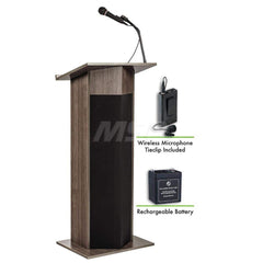 Lecterns; Overall Height: 46; Width (Inch): 22; Depth (Inch): 17; Material: High Pressure Thermal-Fused Laminate On A MDF Core; Length (Decimal Inch): 17; Type: Full Floor; Type: Full Floor; Type: Full Floor; Material: High Pressure Thermal-Fused Laminate