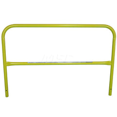 Heavy-Duty Guard Rail: Yellow, Painted, Steel 3″ Long, 42″ High, 2 Rails