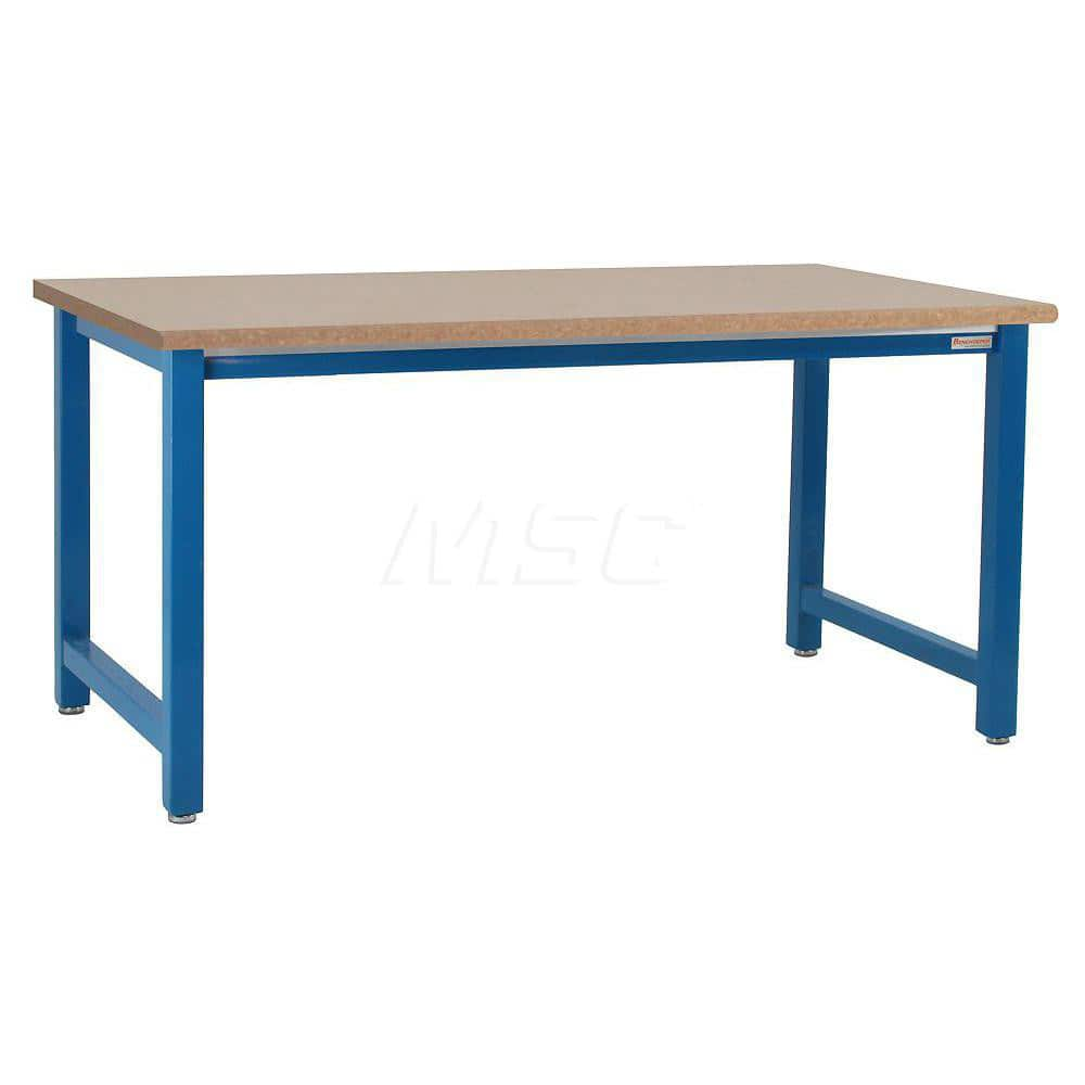 Stationary Work Bench: 60″ Wide, 24″ Deep, 36″ High 6,600 lb Capacity