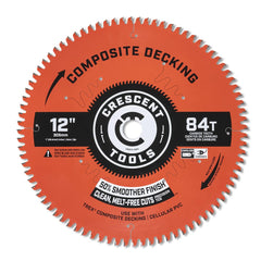 Wet & Dry Cut Saw Blade: 12″ Dia, 1″ Arbor Hole, 0.102″ Kerf Width, 84 Teeth Use on Composite