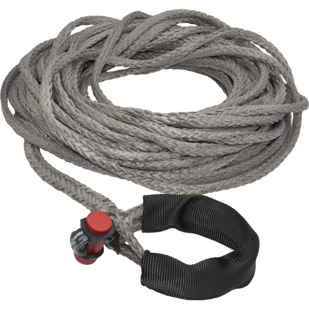 6,600 Lb 900″ Long x 3/8″ High Automotive Winch Strap Loop & Eye, For Use with Winches & Shackles