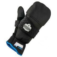816 L BLK THERMAL FLIP-TOP GLOVES - USA Tool & Supply