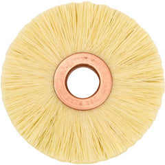 2-1/2″ Small Diameter Tampico Wheel Brush, 1/2″ Arbor Hole - USA Tool & Supply