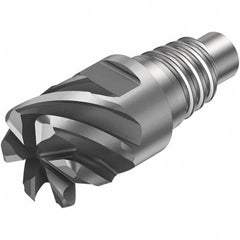 Corner Radius End Mill Head: 8 Flutes E25, Solid Carbide, AlTiN Coated, Series 316