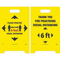 NMC - Cone & A Frame Floor Signs Shape: A-Frame Type: Accident Prevention - USA Tool & Supply