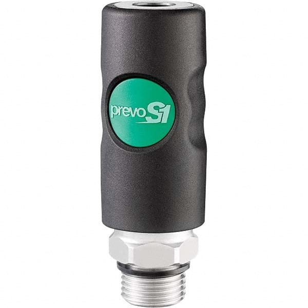Prevost - Pneumatic Hose Fittings & Couplings Type: Coupler Thread Size: 1/2 - USA Tool & Supply