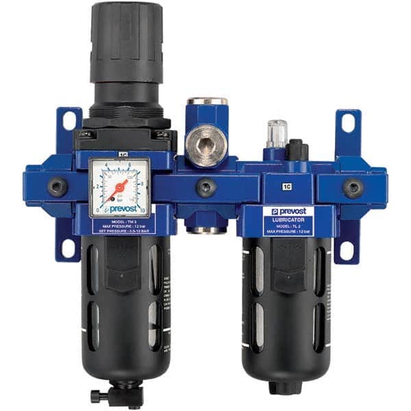 Prevost - Filter, Regulator & Lubricator (FRL) Units Configuration: 2 Pc. Filter/Regulator-Lubricator Body Type: Standard - USA Tool & Supply