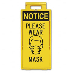PRO-SAFE - Cone & A Frame Floor Signs Shape: A-Frame Type: Accident Prevention - USA Tool & Supply