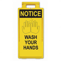 PRO-SAFE - Cone & A Frame Floor Signs Shape: A-Frame Type: Accident Prevention - USA Tool & Supply